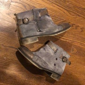 Grey booties - super cute size 9